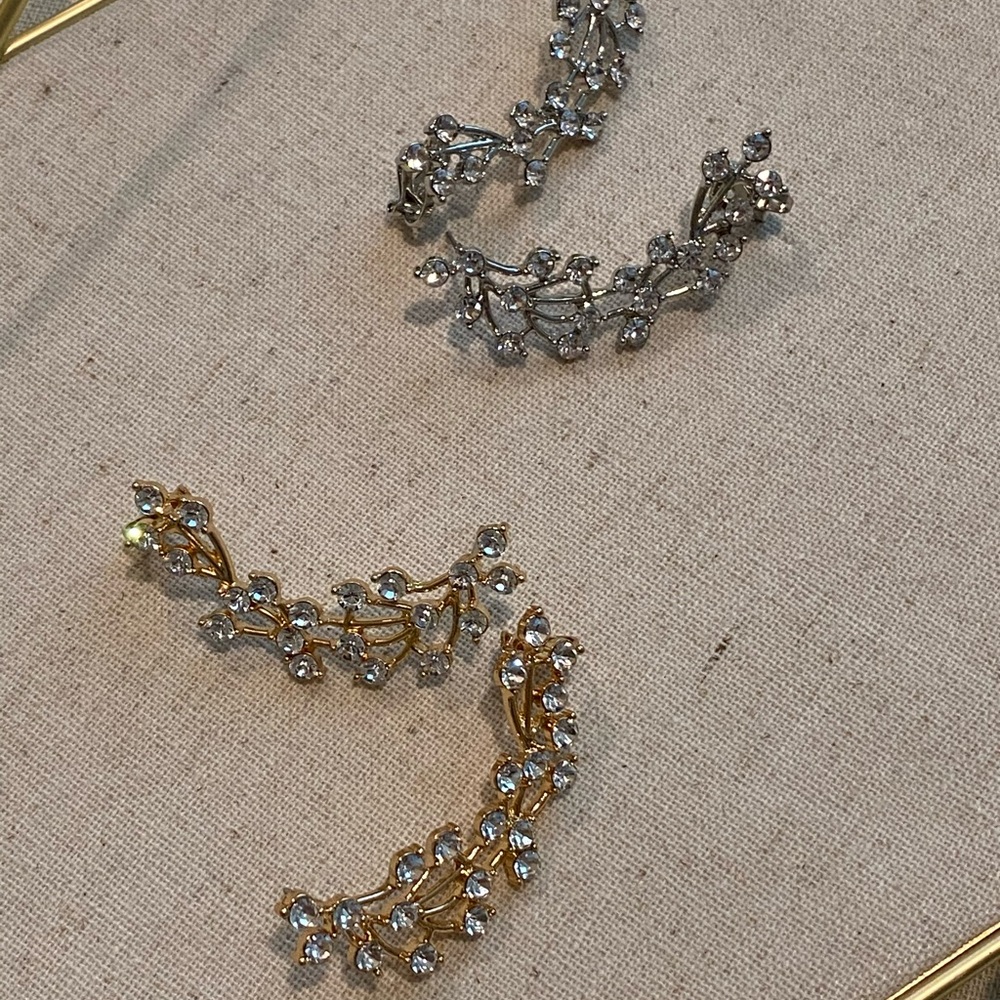 Statement Rhinestone Earring Crawler - image 3